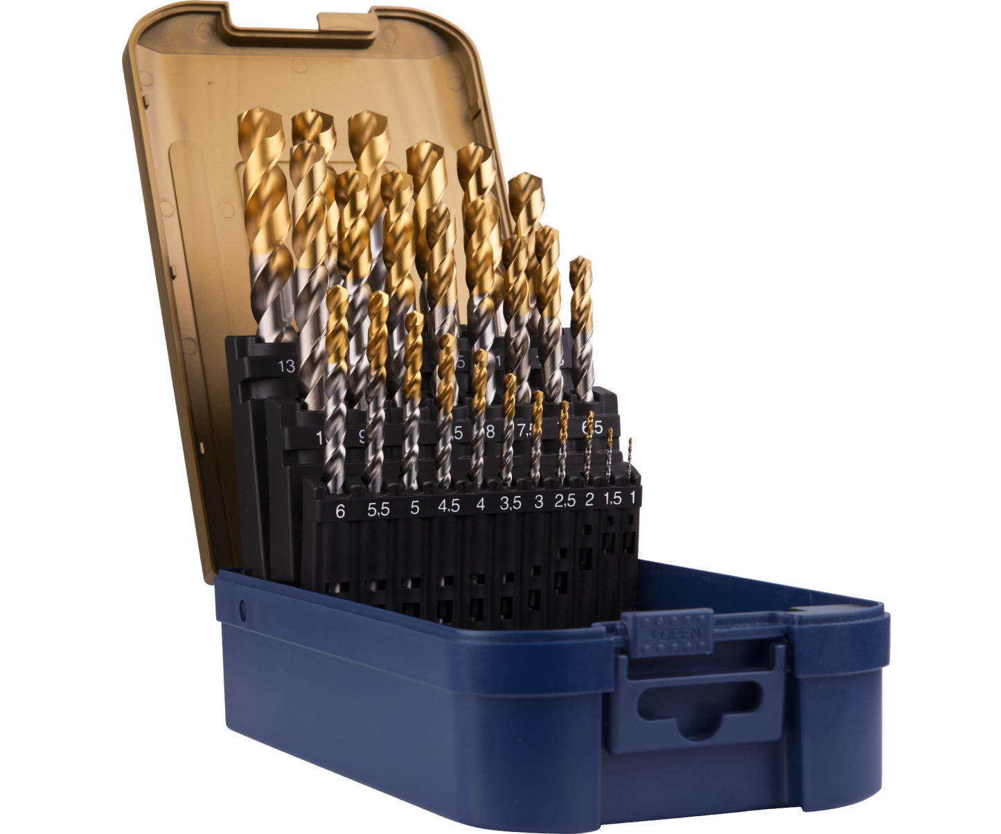 HSS-G Spiraalborenset HD-S TiN-TOP GOLD-LINE - 25-dlg