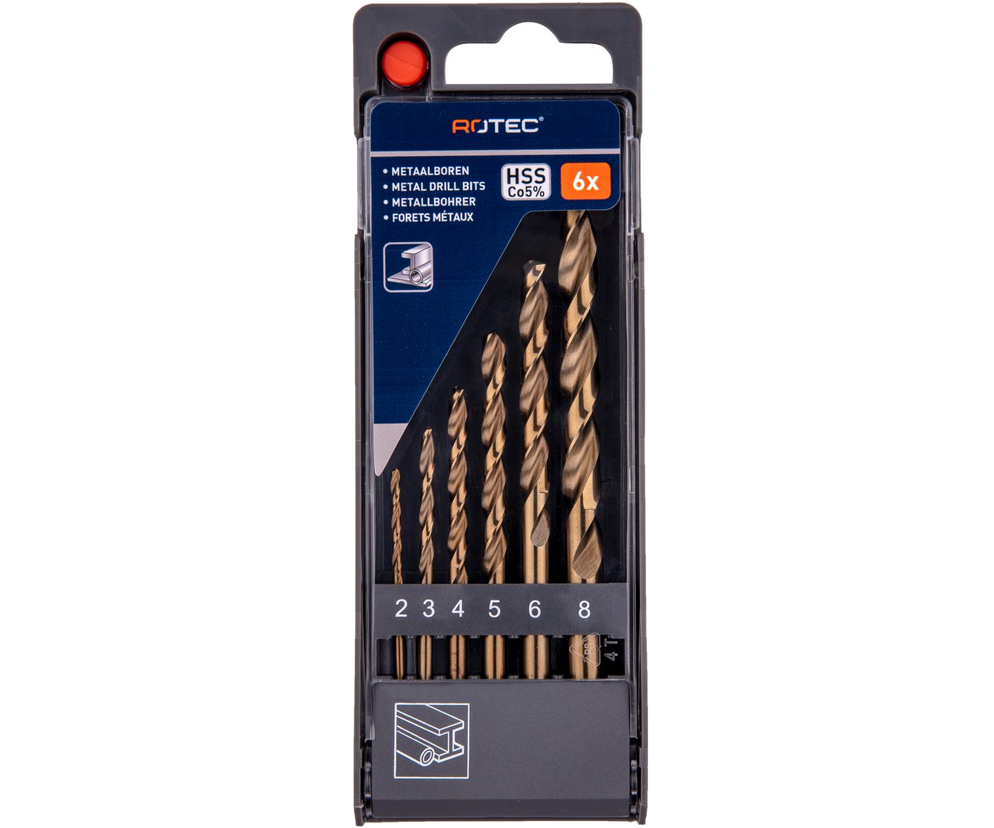 HSS-E Spiraalborenset SILVER-LINE - 6-dlg