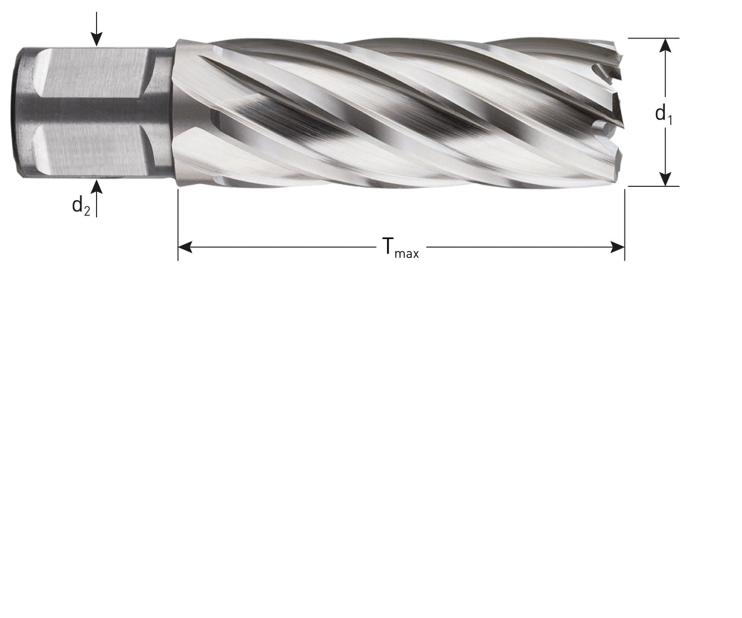 HSS kernboor SILVER-LINE 55mm (Weldon)