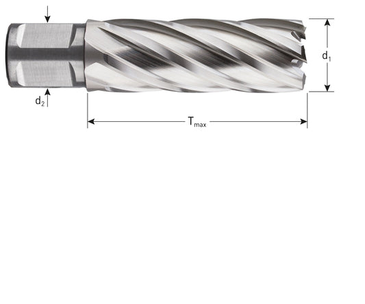HSS kernboor SILVER-LINE 55mm (Weldon)