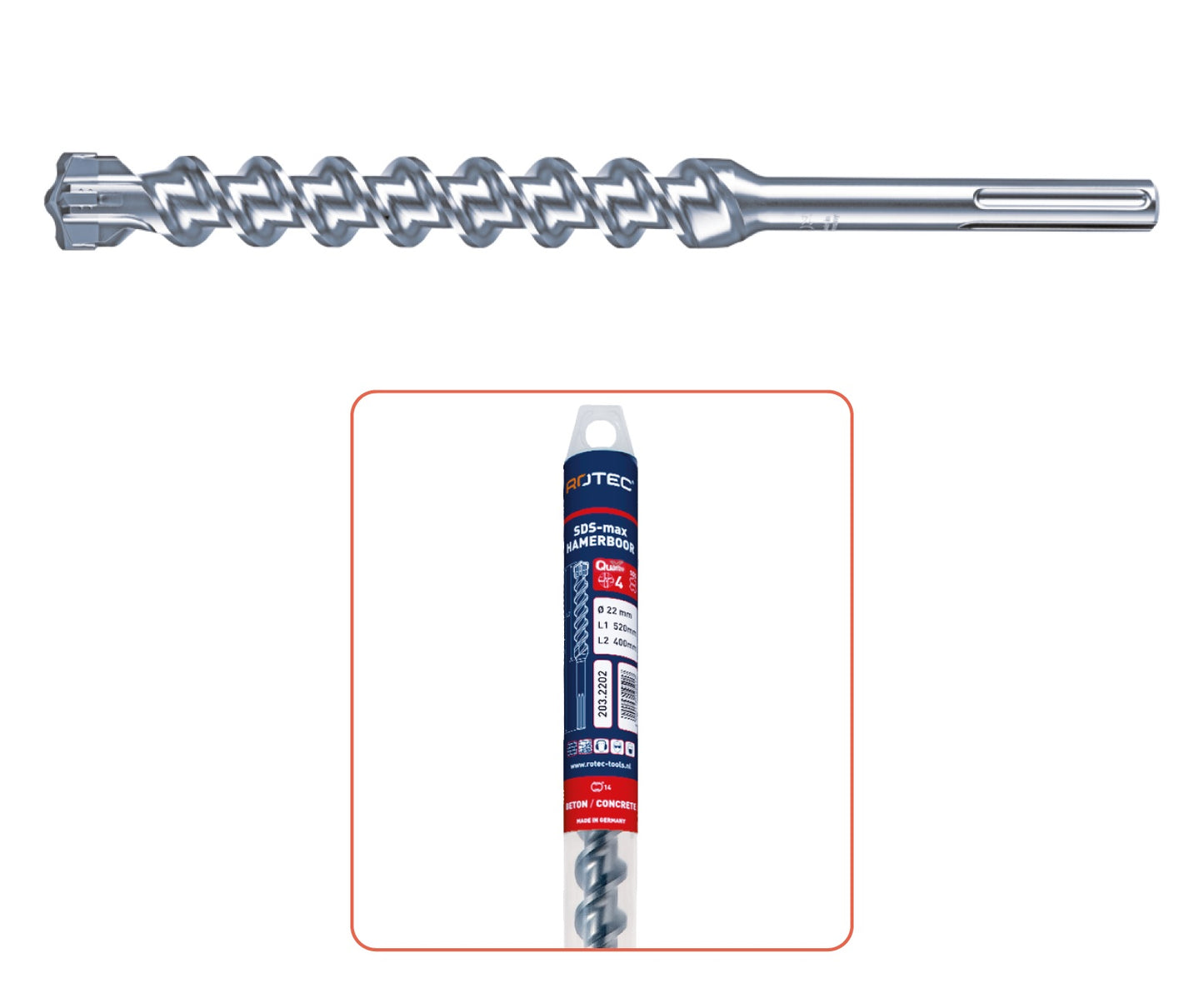 Hamerboor SDS-max QUATTRO-X