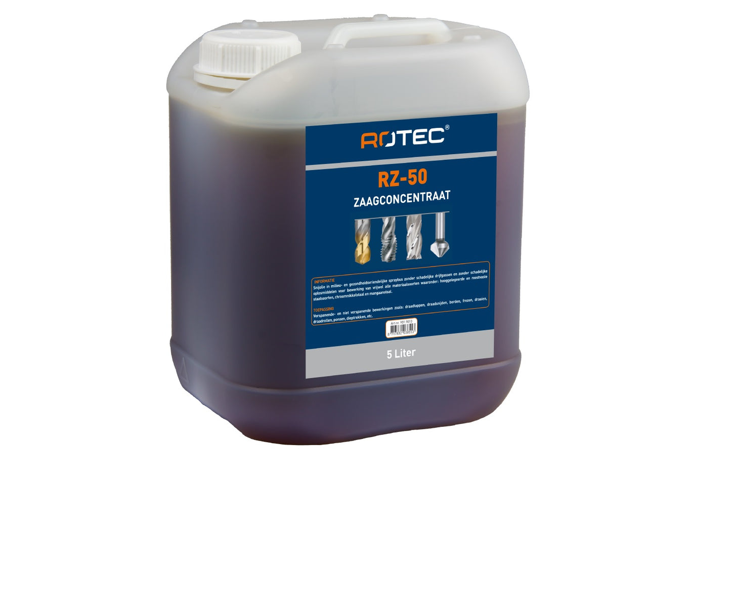 RZ-50 Emulgeerbare zaagolie (wit) - 5 liter