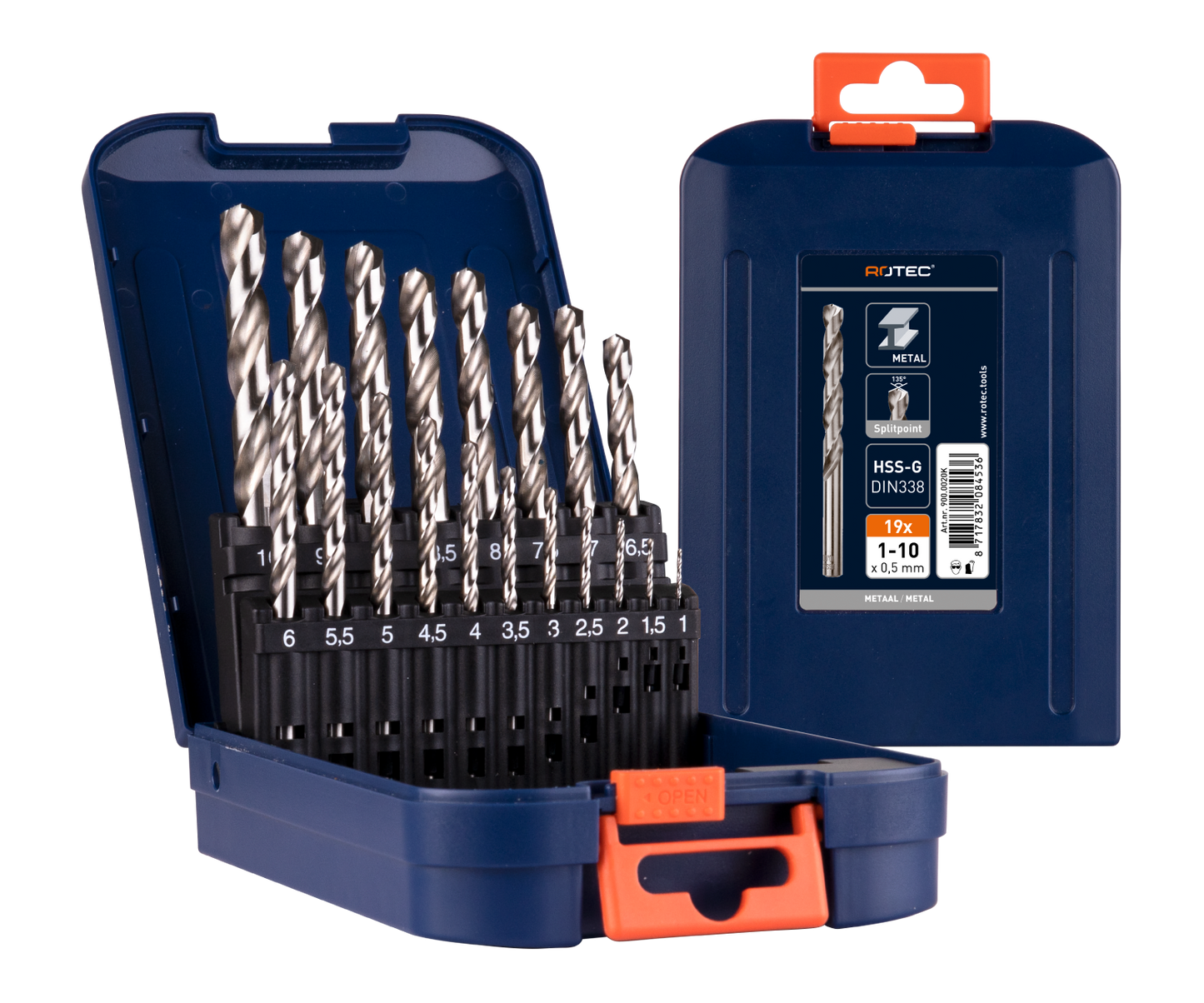 HSS-G Spiraalborenset SILVER-LINE - 19-dlg