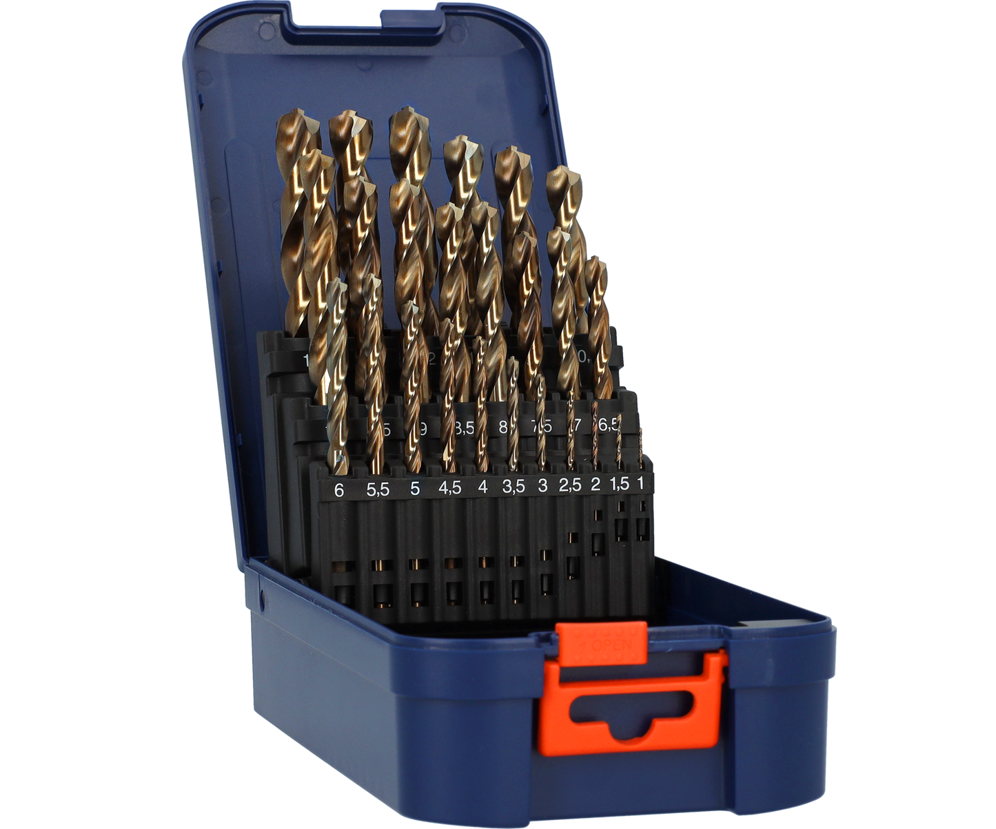 HSS-E Spiraalborenset TOP-X GOLD-LINE - 25-dlg
