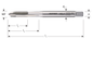 HSS-E 800 Machinetap, metrisch fijn, DIN 371 doorlopend