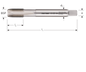 HSS-E 800 Machinetap BSP[G] doorlopend