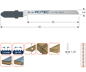 Decoupeerzaagblad DC120