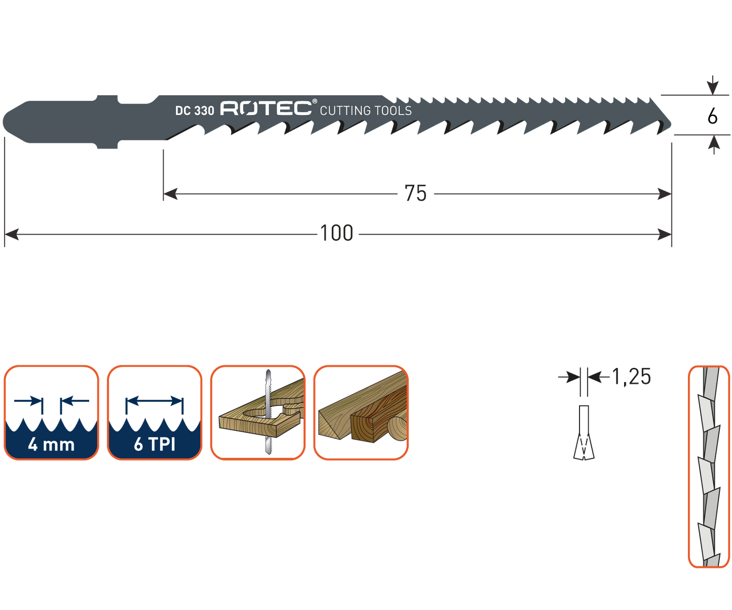 Decoupeerzaagblad DC330