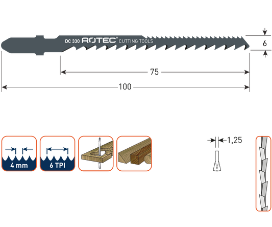 Decoupeerzaagblad DC330