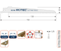 Rotec Reciprozaagblad RC180