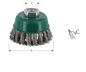 Komborstel M14 - Getordeerd RVS draad